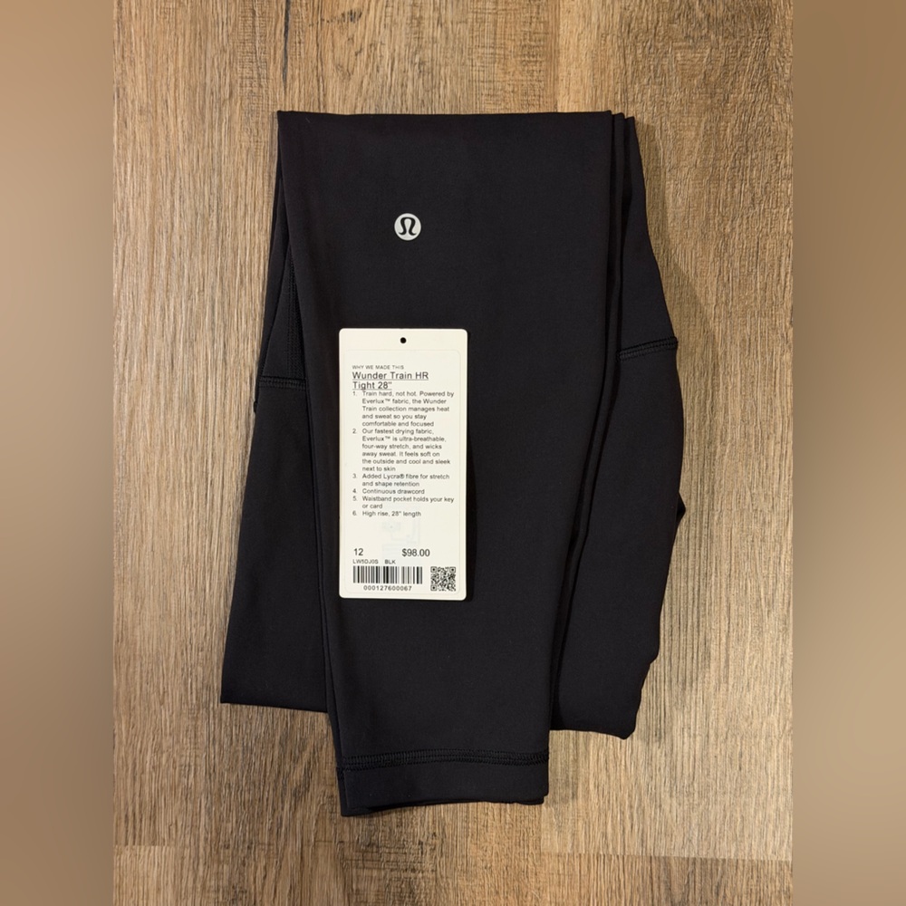 lululemon athletica wunder train leggings size 12